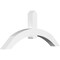 Ekena Millwork Archdale Architectural Grade PVC Gable Bracket, 72"W x 33"H x 6"D x 6"F, 11/12 Pitch GBP072X33X0606ARC00 - alternate 1